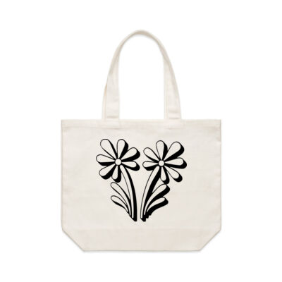 Double Daisy Tote printed both sides - AS Colour Shoulder Tote Bag Thumbnail